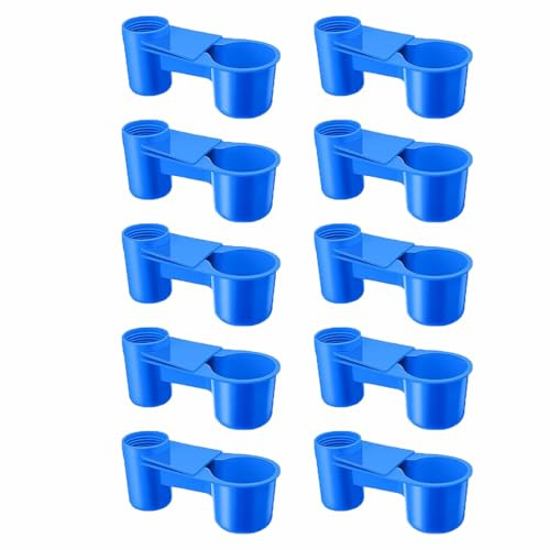 Lot de 10 distributeurs d'eau automatiques pour cage à oiseaux, accessoires pour poules, pigeons, mangeoires pour animaux