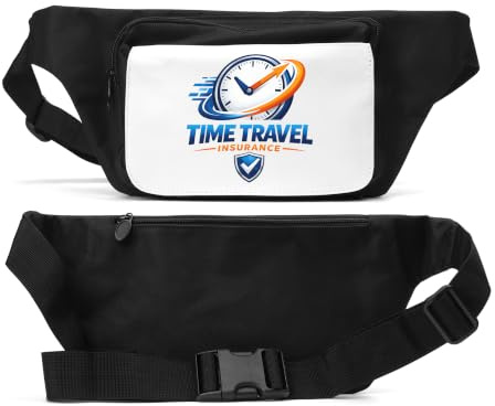Protection for Your Time Travel Plans Unisex Waist Bag Black
