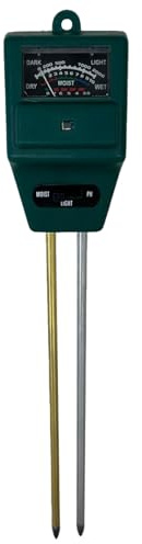 TFA Dostmann Analoger Garten Kombitester, 48.1000, zur Messung von Feuchte, Licht und pH-Wert, für die Pflanzenpflegem grün, (L) 52 x (B) 38 x (H) 300 mm