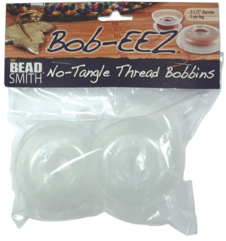 The Beadsmith No Tangle Thread Bobbins, 2.5-Inch, 8-Pack