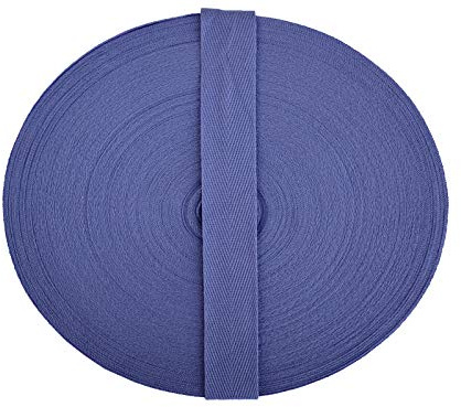 Cotton Twill Tape Herringbone Tape 5/8 Inch 49 Yards Cotton Twill Ribbon for Sewing Binding Gift Wrapping Craft DIY (5/8 inch(1.5 cm), Light Purple 13876)