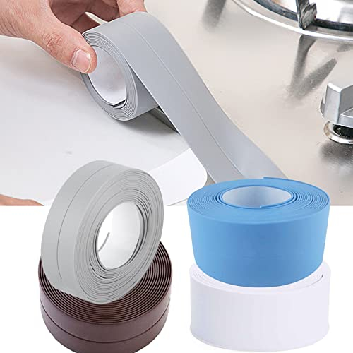 Weichsockelleiste 18mmx18mm Sockelleiste selbstklebende Weichsockelleiste aus PVC in vielen Farben flexible Weich Sockelleiste für Küche und Badezimmer (Weiß 15M)