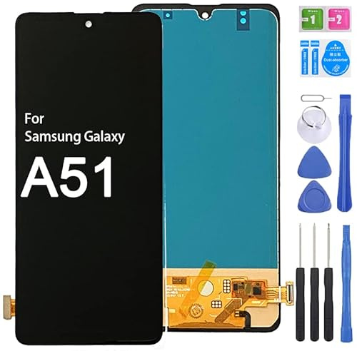 iYAiYO Pantalla Incell Digitalizador Pantalla Táctil Reemplazo Compatible con Samsung A51 Pantalla Completa con Herramientas-Negro