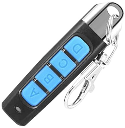 Ouvre-Porte de Garage Porte-clés, télécommande d'ouvre-Porte de Garage | Porte-clés de clonage sans Fil MHz - Télécommande à 4 Boutons pour Remplacement de Garage, ouvre-Porte d'allée, Accessoire
