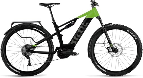 SachsenRAD E-SUV M5T Centro Vélo électrique 29 avec Moteur Central 110 Nm, 12 Vitesses, Suspension Avant et arrière, Find My, jusqu'à 180 km, vélo électrique pour Homme et Femme avec Porte-Bagages