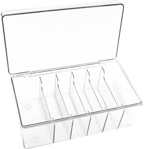 VICASKY Support De Rangement Pour Outils D'Extension De Cils Boîte À Outils Cosmétiques Avec Couvercle Organisateur Multifonctionnel Pour Bureau Et Maquillage 8.27X4.53X3.54In