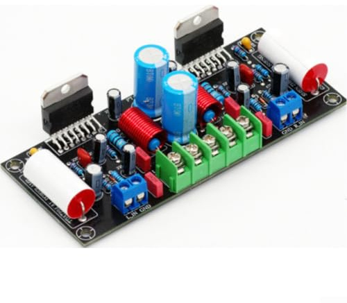 TDA7294 Ljudkretskort, gör-det-själv-byggsats, 200 W, tvåkanals hifi-slutsteg, PCB-board, FR4, material, svart, DC +-24 V till +-40 V, strömförsörjning för hemmabio och HiFi självkonstruktion