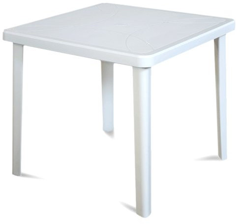 Areta ARE027 Tavolo Nettuno, Bianco, 80 x 80 x 72 cm