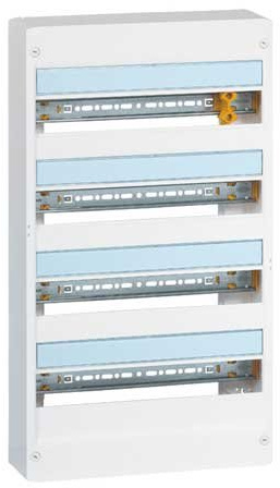 Legrand 401224 Drivia IP30 IK05 Coffret, 18 Modules, 4 Rangées, 625mmx355mmx103.5mm, Blanc
