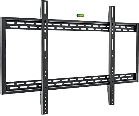 VonHaus TV Wall Bracket for 60-120 Screens, Ultra-Slim TV Bracket with Spirit Level, Flat to Wall Mount, 120kg Capacity, Max VESA: 900x600mm