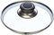 Karl Krüger GL-Deckel, Glas, Silber-Schwarz, 16cm, 12