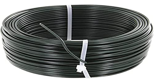 Spänntråd, plastbelagd, galvaniserad, längd 100 m, diameter 2,6 mm, grön