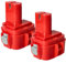vhbw 2X Akku kompatibel mit Makita 6316DWAE, 6316DWB, 6316DWBE, 6316DWFE, 6317D, 6317DWAE, 6317DWDE Elektrowerkzeug (1500mAh NiMH 12V)
