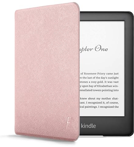Forefront Cases Custodia per Amazon Kindle 6 (10a Generazione - 2019) - Protettiva Magnetica Custodia per Kindle 6 - Smart Auto Sveglia Sonno Funzione - Sottile, Leggero Cover - Oro Rosa