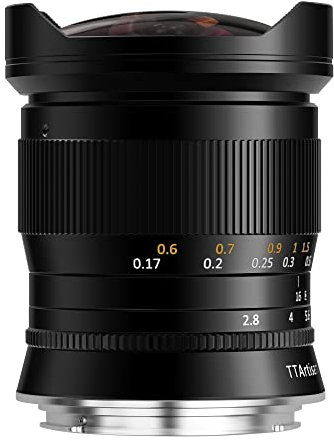 TTARTISAN 11mm F2.8 RF Fisheye Full Frame Ultra-Wide Manual Lens for Canon RF Mount EOS R RP R5 R5C R6 R6MarkII R3 R8 (RF Monut, Black)