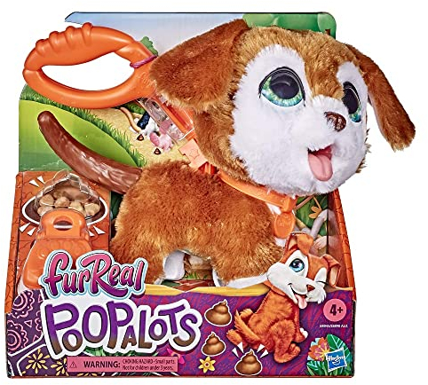 Hasbro E89455X3 FurReal Poopalots Große Racker interaktives Spielzeugtier, Verbindungssystem, ab 4 Jahren