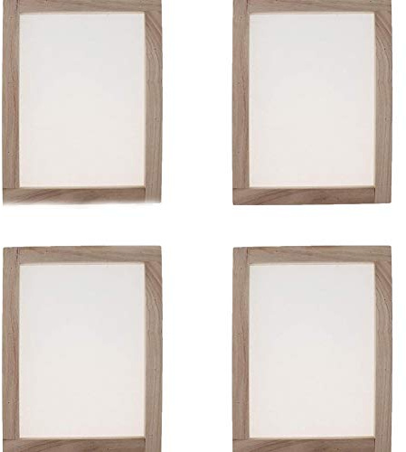 Sanmum 4 Stück Papier Schöpfrahmen, Papierherstellung Rahmen, Papierschöpfsieb, Papierschöpfrahmen für Kinder Teenager Lehren Papierherstellung (25 x 34 cm)