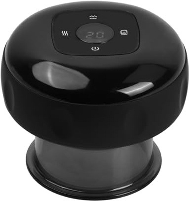 Ventosa Eléctrica Jinlaili por Infrarrojos, 12 Velocidades, Smart Cup Guasha Masajeador Espalda con Luz Roja, Terapia Electrónica de Ventosas