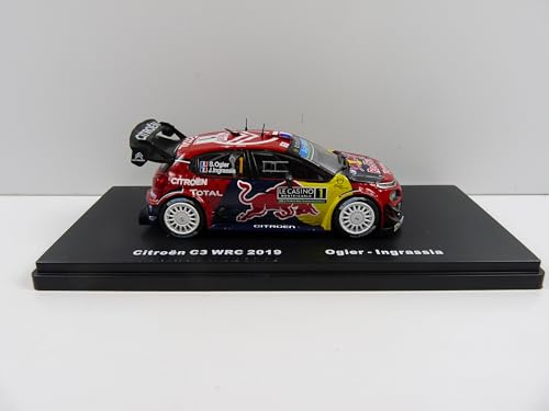 Salvat Auto in miniatura 1/43 Messico Rally WRC: Citroen C3 2019 Ogier #1 Bianca