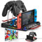 RGB Switch Dock for Nintendo Switch/Switch OLED, Support 4K/1080P HDMI Switch Charger Docking Station for Joycon Controller, TV Docking Station USB 3.0 Port and Type C Charging Ports with 8 Game Slots