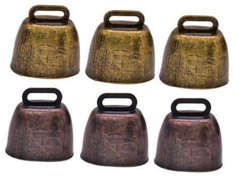 HOODANCOS 6pezzi Campanelli Per Pecore in Campanelli Antifurto Per Pascolo Decorativi Pendenti Per Bovini e Mucche