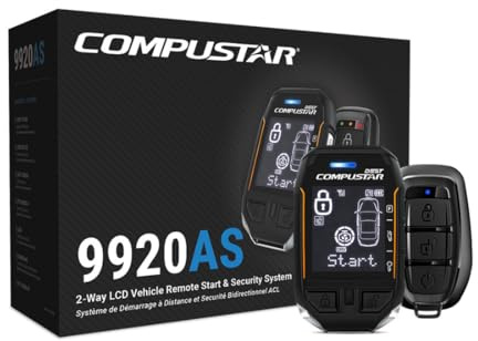 Compustar All-in-One CS9920-AS 2-Way LCD Super Spectrum Alarm & Remote Starter Kit System (Up to 3-Mile Range)