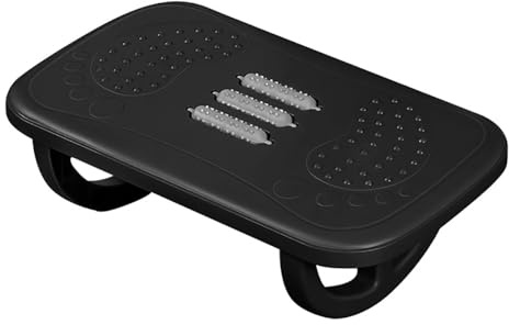 Bibykivn Poggiapiedi Da Scrivania Per Casa E Ufficio - Poggiapiedi Ergonomico Con Superficie Massaggiante, Design Antiscivolo E Supporto Confortevole Per Lunghe Sedute (Versione Basculante 1)