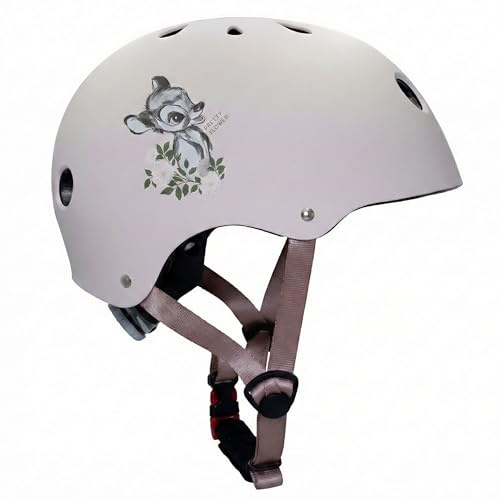 Disney Fahrradhelm für Mädchen, verstellbar, 52–56 cm (Disney Bambi)