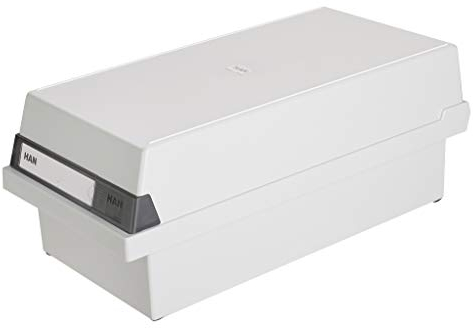 HAN Karteikasten DIN A6 quer - attraktives Design für 800 Karten mit großem Beschriftungsfeld