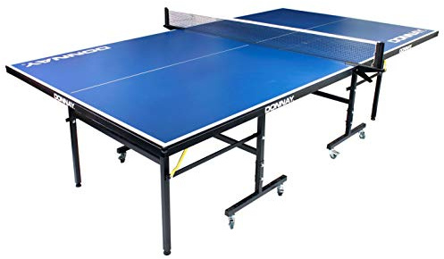 Donnay Indoor/Outdoor Folding Table Tennis Table - Compact, Easy-Fold, Portable Ping Pong Table with Wheels, Ideal for Garden, Home, or School Use, All-Weather Design, Quick Assembly