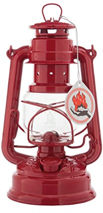 Feuerhand Sturmlaterne Baby Special 276 Rot - Für Garten, Camping & Balkon - traditionelle Petroleumlampe - Mit 20 Stunden Leuchtdauer - Made in Germany