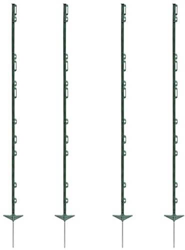 VOSS.farming 40x Weidezaunpfähle Farm 156, 156 cm, 11 Ösen, grün