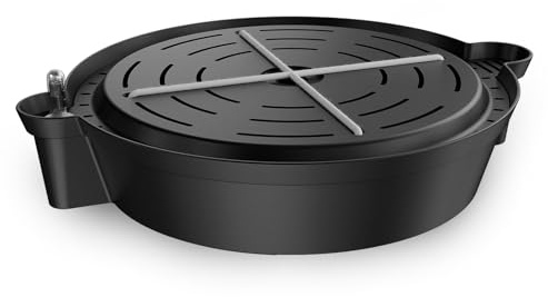 AC Infinity självvattnande tyg grytbas XL, 4-pack automatisk bevattningsvattenleveranssystem med reservoarmätare, extra stora förhöjda växtfat för användning i odlingstält, växthus och trädgårdar