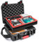 SYMIK P330-MMDL Mini 4 Pro Dual Layer Waterproof Hard Carrying Case for DJI Mini 4 Pro/Fly More Combo, Fits DJI RC2 /RC-N2 Remote, Tablet Holder, Landing Pad, Accessories