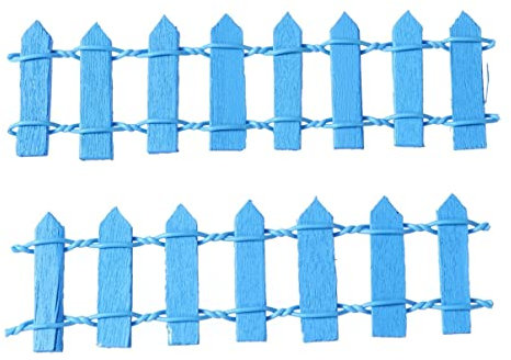 ifundom 10 Pezzi Mini Recinzione in Legno Decorazioni Natalizie Recinzione in Miniatura Per Esposizione Festiva