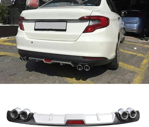 Olgyn Piastra Spoiler Diffusore Paraurti Posteriore Per Fiat Egea Neon Tipo, Kit Carrozzeria Spoiler Lama Splitter, B-Black-S