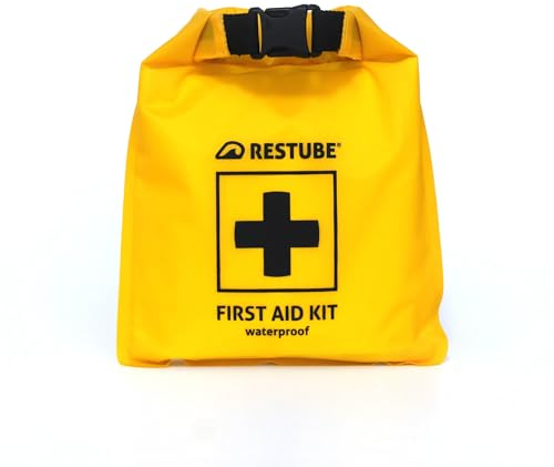 Restube Erste Hilfe Set - für Wassersport Und Outdoor - Wasserdichtes Verbandskasten, Reise Gadgets Für Reise, Camping, Wandern, Kinder, Auto, Fahrrad - Travel Essentials, First Aid Kit 33 Stück