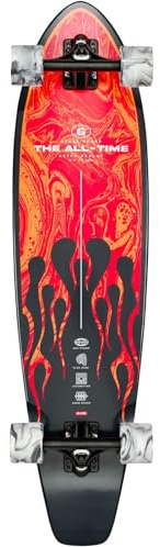 Globe The All-Time Longboard Color: Red Flames, Tamaño: 88.9 cm (10525246-RED_FLAMES-88.9 cm)