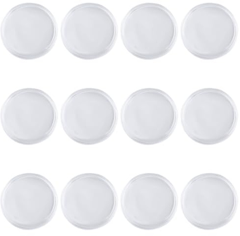 Bojueshaw 12pcs Coin Holder Capsules,Round Coin Collection Box,Protect Coin Holder,Coin Storage Case box for Coin Collection Supplies