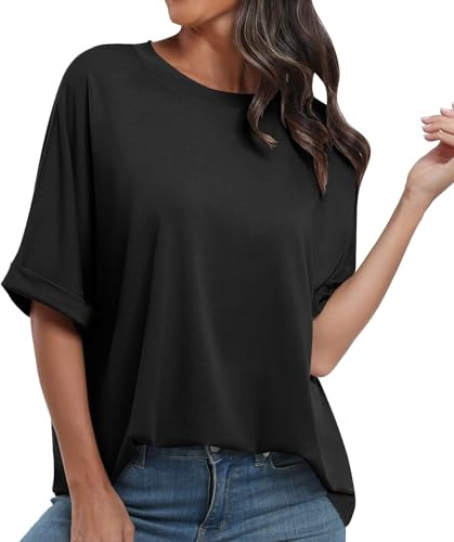 Cocila T Shirts Bianca Offerta Camicie Seta Donna in Saldo Lino Cotone Blusa Verde Maniche Lunghe Camicia Azzurra Militare Girocollo Maglia Bianca Curvy Maglietta Colorata Gialla Tinta