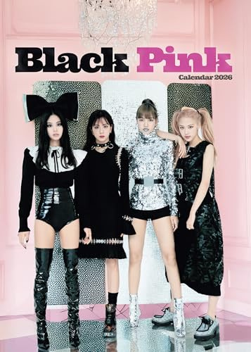 Calendrier mural Black Pink 2026, format A3 42 x 29,7 cm, 12 photographies mensuelles, relié wiro, couleur intégrale