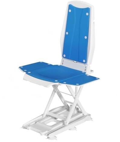 HZWJD Sollevatori per Vasca da Bagno per Anziani,Sollevatore da Pavimento,Sedia Sollevatrice Reclinabile Leggera per Vasca da Bagno,Portata Massima 140 kg (308 Libbre) Blue