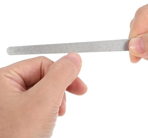 Rostfritt Stål Nagelfil Manikyrverktyg För Slipning | Dubbelsidig Fil För Fingernaglar För Resor Camping Pedikyr SPA Manikyr