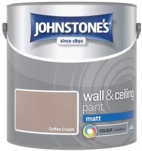 Johnstones No Ordinary Paint Water Based Interior Vinyl Matt Emulsion Coffee Cream 2.5 Litre