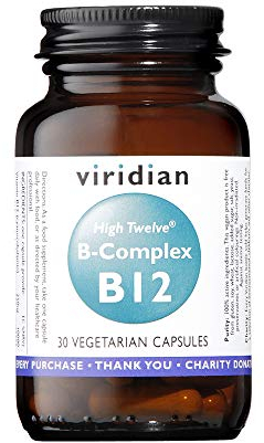 Viridian High Twelve B12 Complex | Complejo Vitamina B12 Vegano - 30 cápsulas