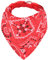 Hunde Bandana Kopftücher Haustier Halstuch Einstellbare für Welpen Kleine Hund Katze (S, Rot)