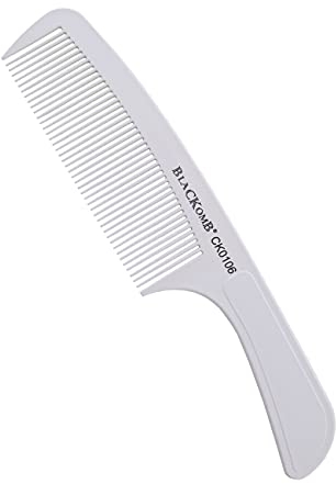 Blackomb - Professioneller Keramischer Entwirrkamm | Friseurkamm | Entwirrungskamm | Antistatischer Kamm | Haarkamm | Weiß
