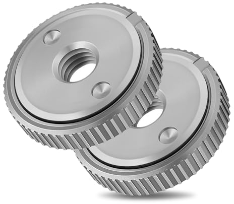 Idota 2 Stück Schnellspannmutter für Winkelschleifer M14, Winkelschleifer Schnellspannmutter Winkelschleifer Zubehör, Spannmutter für Alle Winkelschleifer Schleifscheibenwechsel ohne Werkzeug