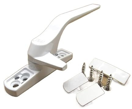 CYJAZNHH Manija de ventana con botón pulsador bloqueable, llave universal, operación con mano izquierda y derecha, compatible con UPVC, aluminio, plástico y madera(Right)