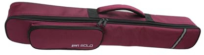 LIXSAZSE Custodia per sassofono soprano, clarinetto, con imbottitura, tasca esterna, tessuto Oxford, progettata per gli appassionati di musica, custodia da , Rosso vino , 80x8x9cm